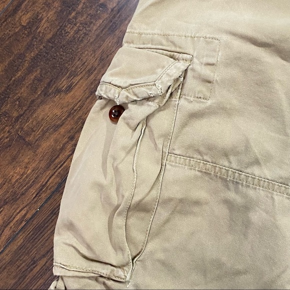 POLO Ralph Lauren Shorts Mens 40T Cargo Khaki Classic Chino Flat Front Cotton. - Picture 3 of 7
